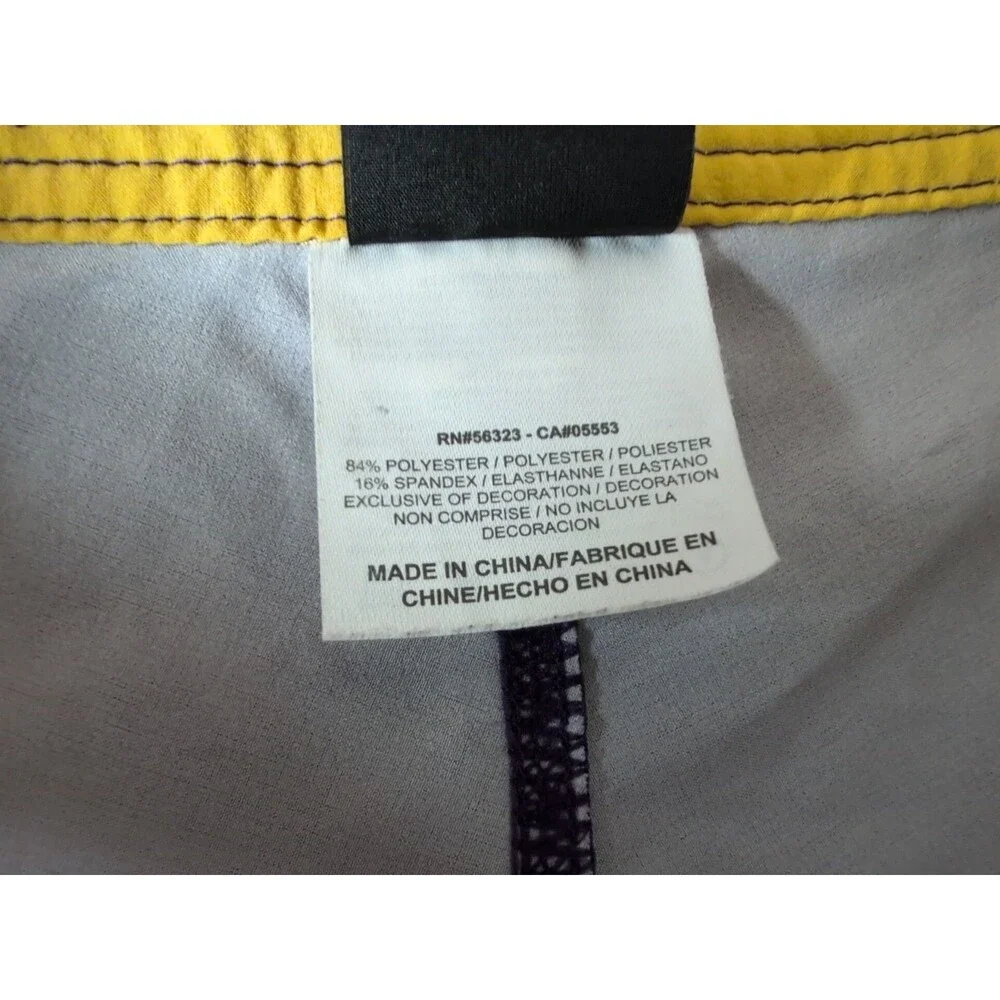 Nike Men's Board Shorts Size Medium 31 Purple Gold 6.0 Swoosh Swim